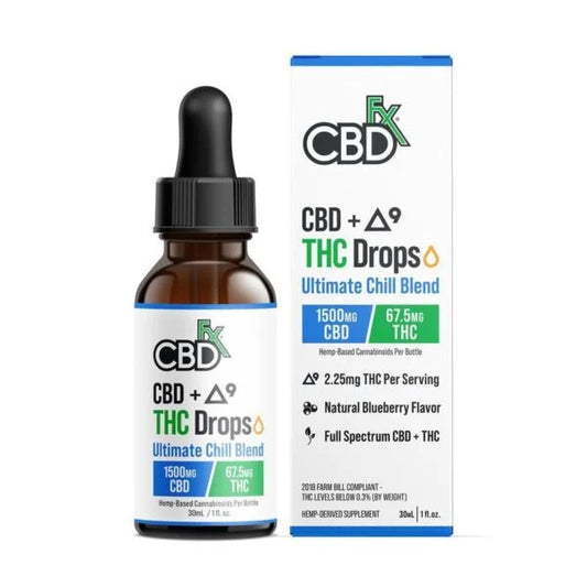 Aceite CBD Delta 9 THC Ultimate Chill CBDfx 1500-3000mg