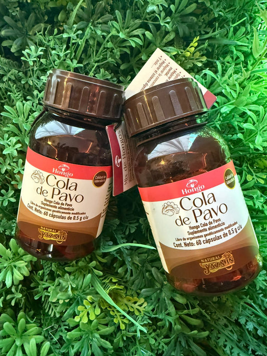 Capsulas Cola de Pavo Natural Yazmin 500mg