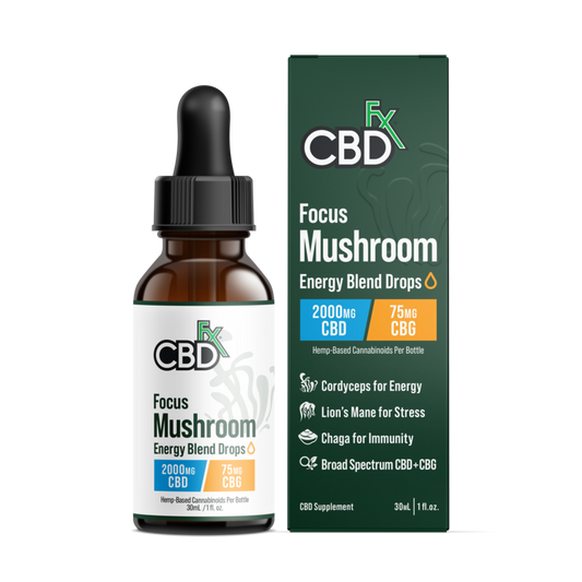 Aceite CBD CBG Mushroom Focus CBDfx 1000-2000mg