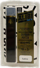 Cargar imagen en el visor de la galería, Vape Desechable THC-0 Alibi Durban Poison 800mg Tiendacbdmexico
