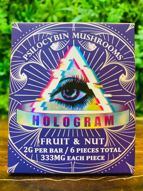 Chocolate Psilocibina Hologram Fruit & Nut 2gr Tiendacbdmexico