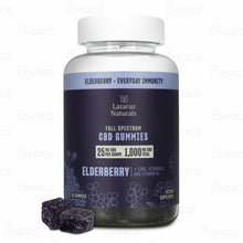 Cargar imagen en el visor de la galería, Gomitas CBD Elderberry Vitamina C y D Sistema Inunologico Lazarus Naturals 250-1000mg
